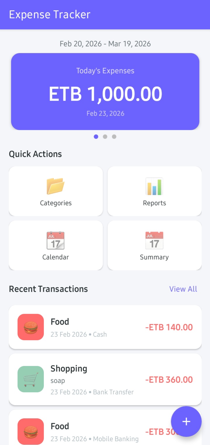 Expense Tracker screenshot 1